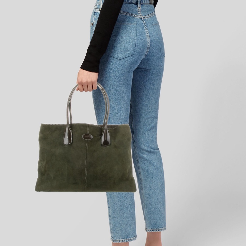 Tods Suede Tote Bag